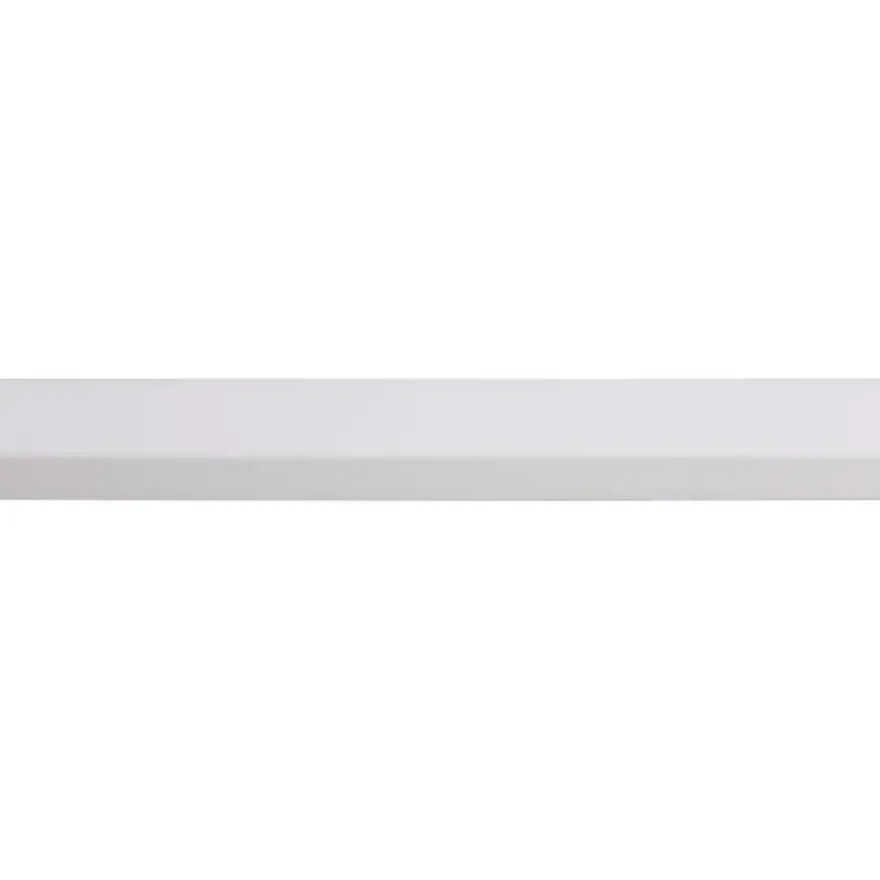 Koplat MDF schuin wit gegrond 12x45mm 270cm