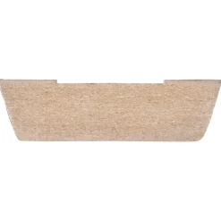 Koplat MDF schuin wit gegrond 12x45mm 270cm