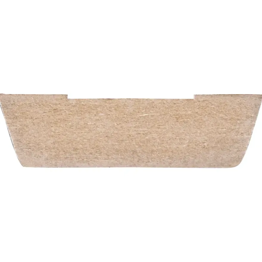 Koplat MDF schuin wit gegrond 12x45mm 270cm