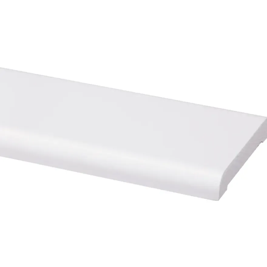 Koplat recht grenen wit gelakt 12x68mm 270cm