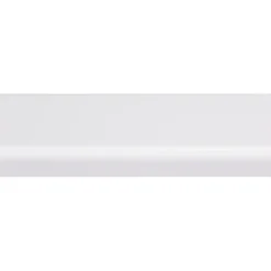 Koplat recht grenen wit gelakt 12x45mm 270cm