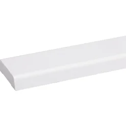 Koplat schuin grenen wit gelakt 12x45mm 270cm