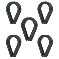 Kousset 3mm RVS Zwart 3st