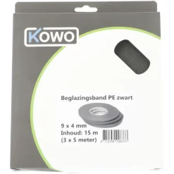 Kowo beglazingsband 4 x 9 mm 15 m