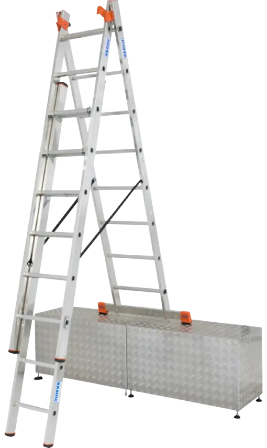 Krause Tribilo Schuifladder 3 x 8 treden