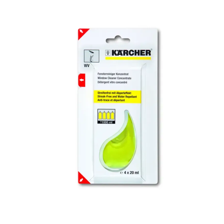 Kärcher reinigingsmiddel concentraat Window Vac 20 ml 4 stuks