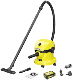 Kärcher 18V alleszuiger WD02 12L (incl. accu 2.0Ah + lader)