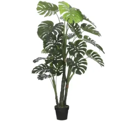Kunstplant Monstera in pot groen - h150xd80cm
