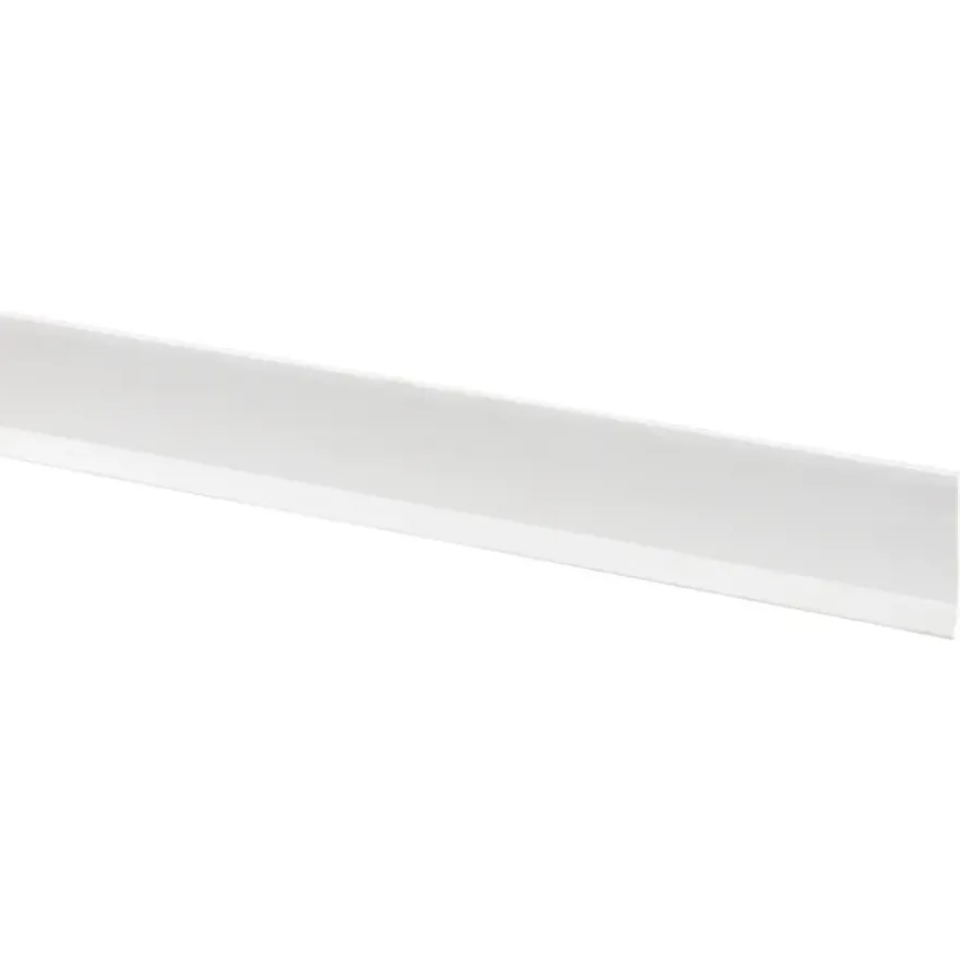 Kunststof afwerkprofiel wit zelfklevend 40x4 mm lengte 260 cm