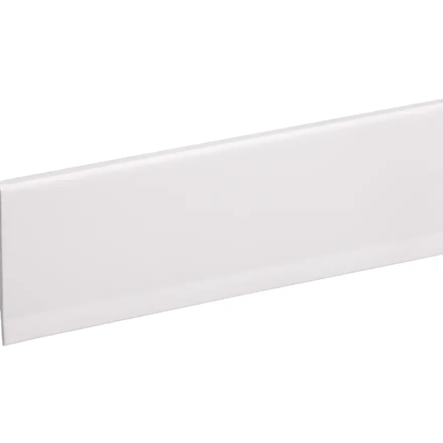 Kunststof afwerkprofiel wit zelfklevend 40x4 mm lengte 260 cm