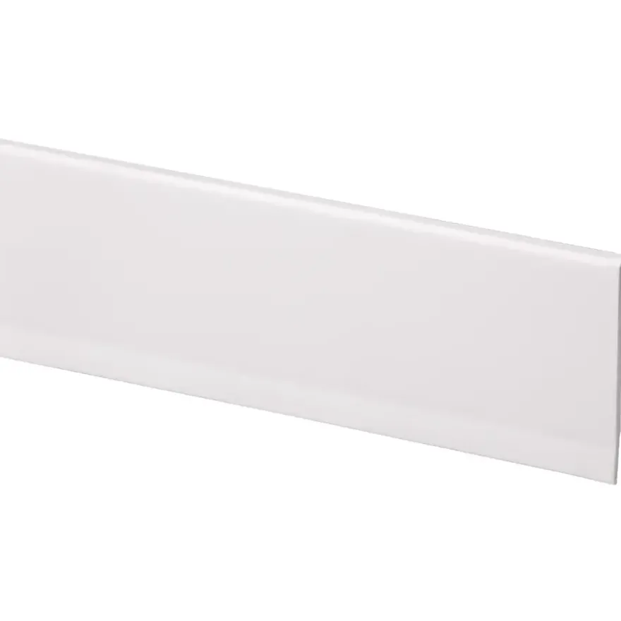 Kunststof afwerkprofiel wit zelfklevend 40x4 mm lengte 260 cm