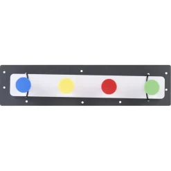 Kunststof kapstok Bob met 4 haken - 40cm - gekleurd