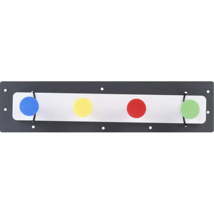 Kunststof kapstok Bob met 4 haken - 40cm - gekleurd