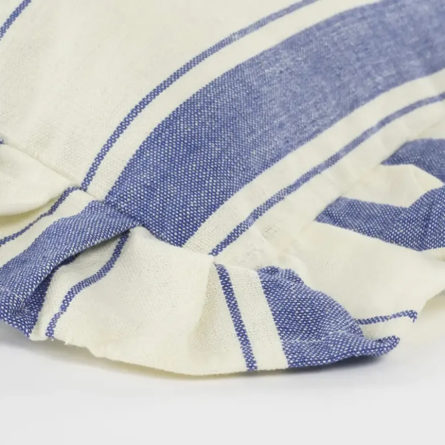 Kussen blauw - l35xb25xh10cm
