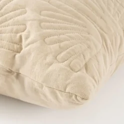 Kussen bloem beige - l45xb45xh10cm