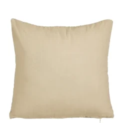 Kussen bloem beige - l45xb45xh10cm