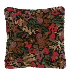 Kussen bloem fuchsia 45 x 45 cm