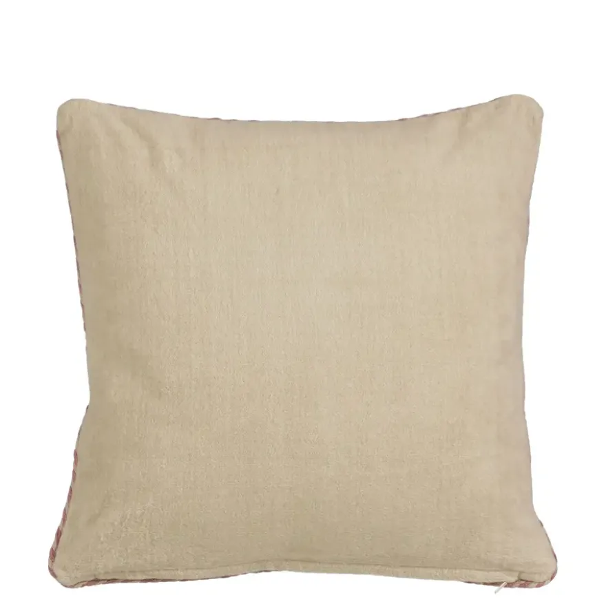 Kussen braided beige - l45xb45xh10cm