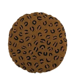 Kussen bruin panter - h10xd45cm