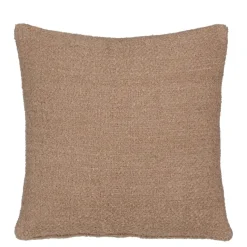 Kussen effen beige 45 x 45 cm