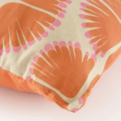 Kussen graphic oranje - l55xb35xh10cm