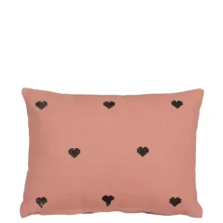 Kussen hart roze - l35xb25xh10cm