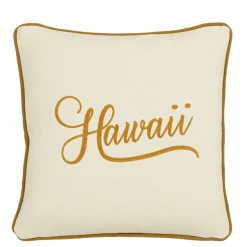 Kussen oker Hawaii - l45xb45xh10cm