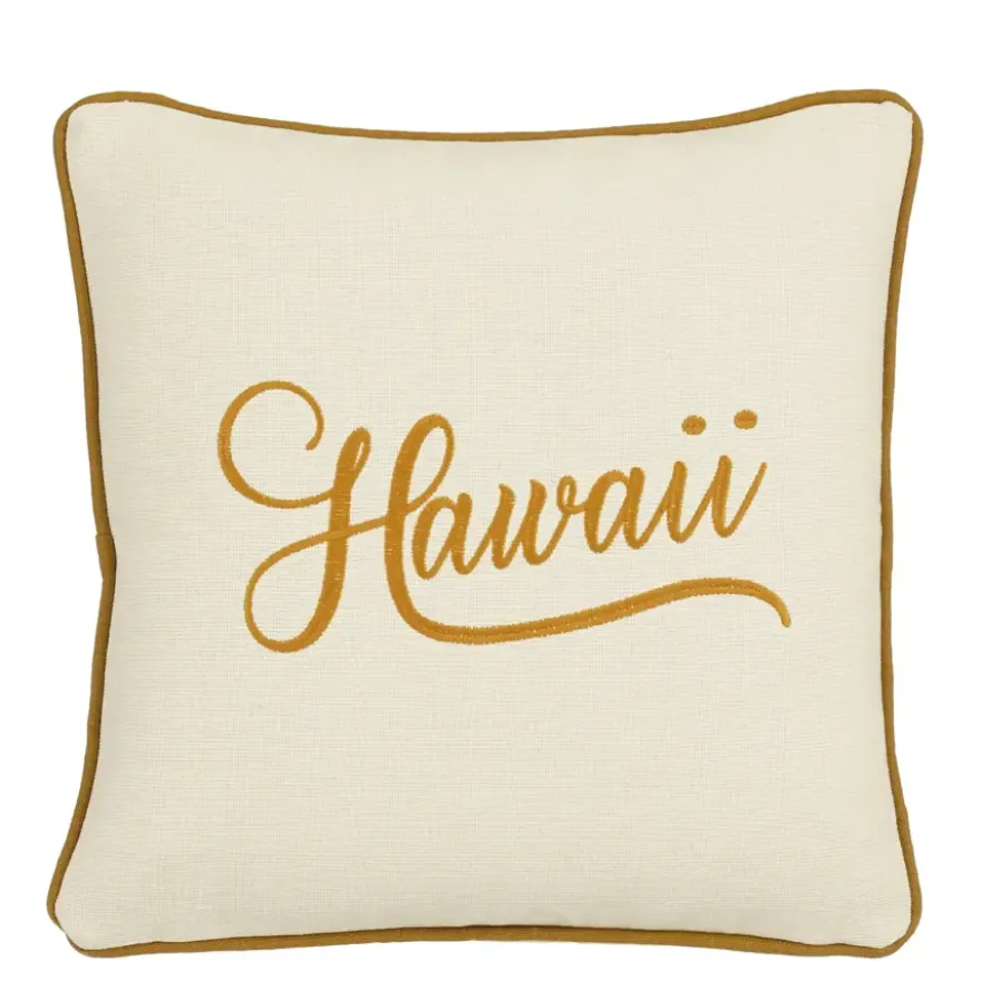 Kussen oker Hawaii - l45xb45xh10cm
