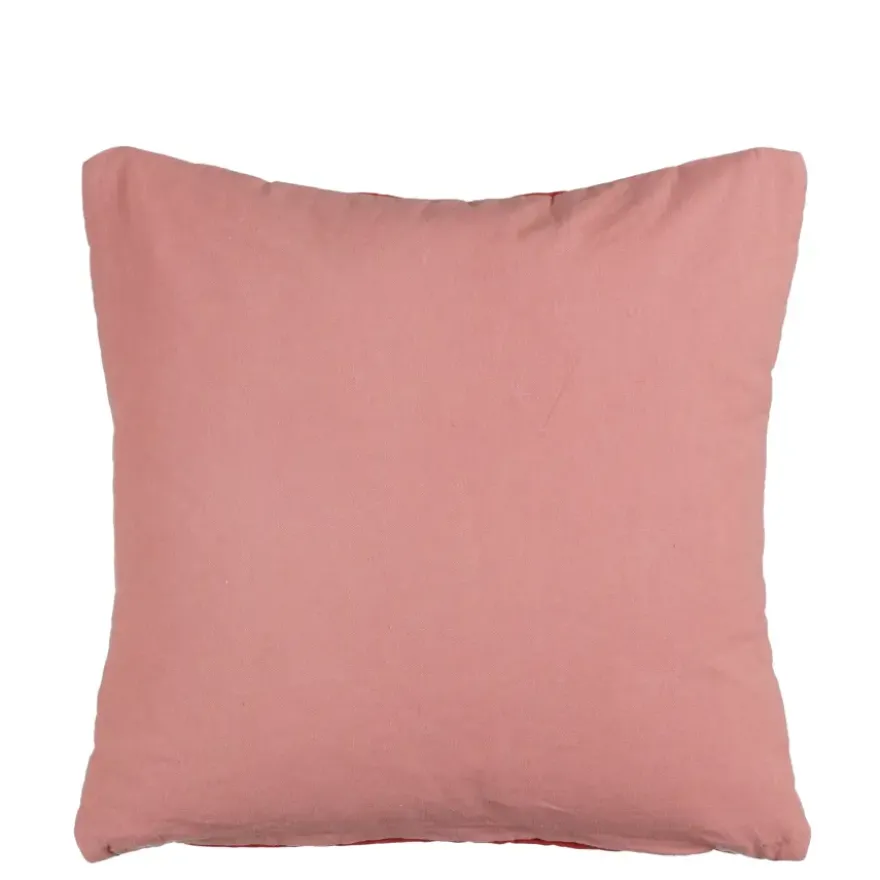 Kussen rood scallopes - l45xb45xh10cm