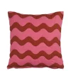 Kussen roze waves - l45xb45xh10cm