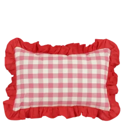 Kussen ruit roze - l55xb35xh10cm