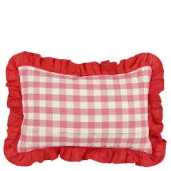 Kussen ruit roze - l55xb35xh10cm