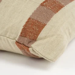 Kussen streep beige - l70xb50xh10cm
