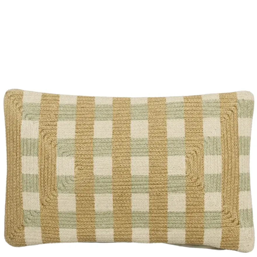 Kussen streep beige - l55xb35xh10cm