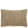 Kussen streep beige 55 x 35 cm