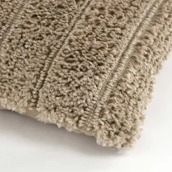 Kussen streep beige 55 x 35 cm