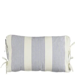 Kussen streep blauw - l55xb35xh10cm