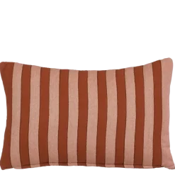 Kussen streep bruin - l55xb35xh10cm