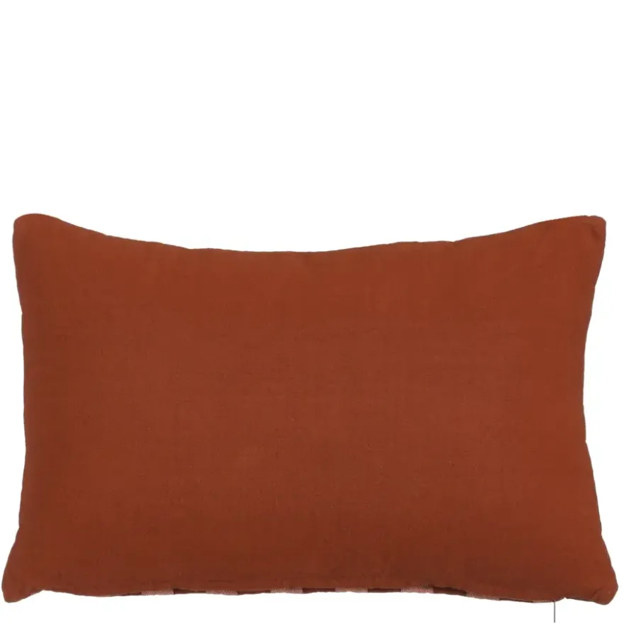 Kussen streep bruin - l55xb35xh10cm