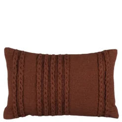 Kussen streep bruin - l55xb35xh10cm