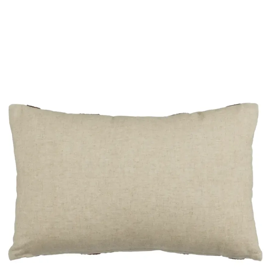 Kussen streep donker bruin - l55xb35xh10cm