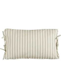 Kussen streep donker bruin - l55xb35xh10cm
