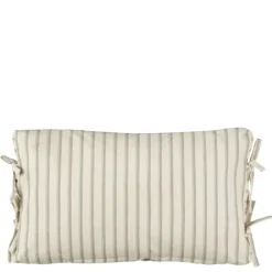 Kussen streep donker bruin - l55xb35xh10cm