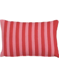 Kussen streep d.roze - l55xb35xh10cm