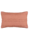 Kussen streep licht bruin - l55xb35xh10cm
