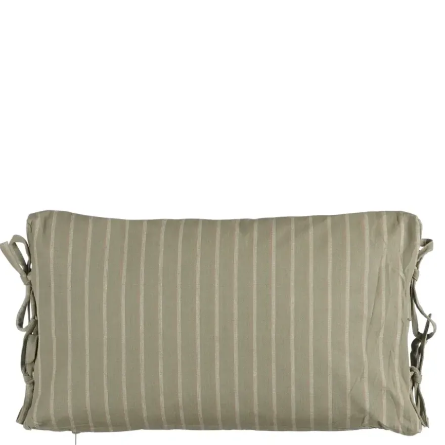 Kussen streep licht bruin - l55xb35xh10cm