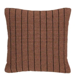 Kussen streep roze 45 x 45 cm