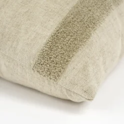Kussen streep taupe - l55xb35xh10cm