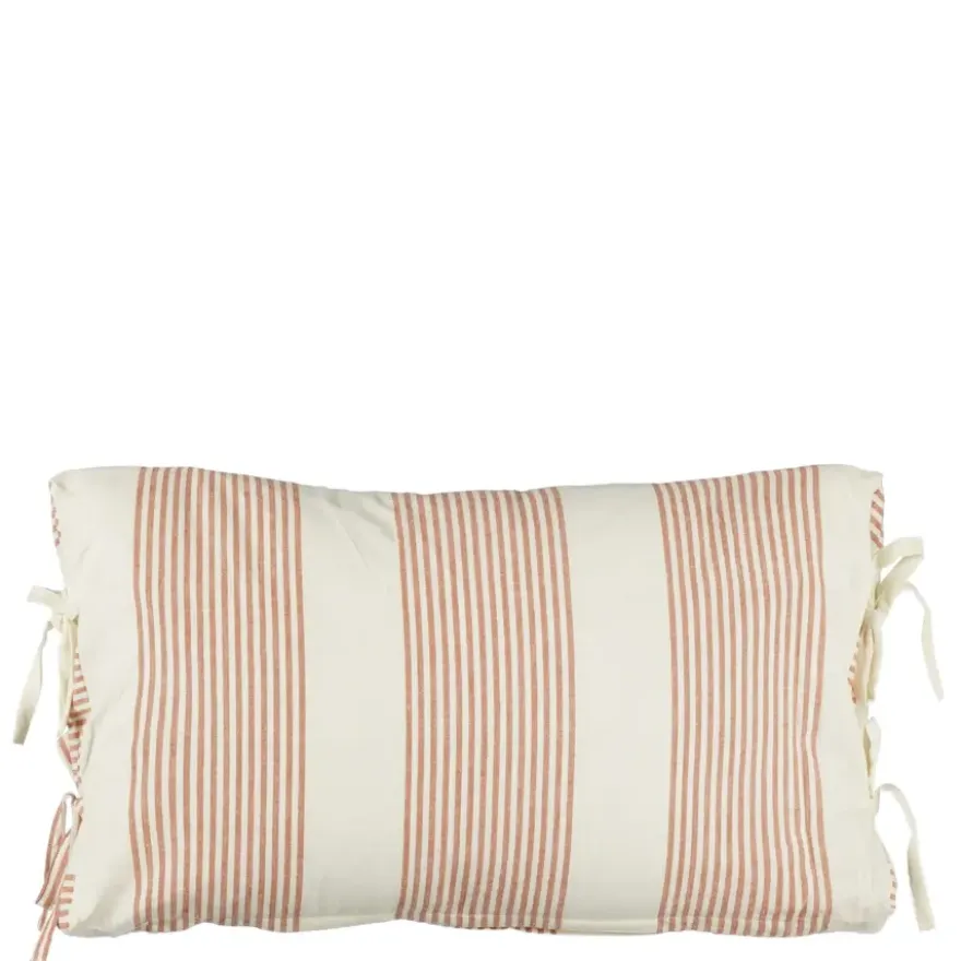 Kussen streep terra - l55xb35xh10cm