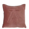 Kussen strik roze 45 x 45 cm